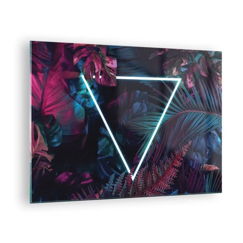 Impression sur verre - Image sur verre - Jardin de style disco - 70x50 cm
