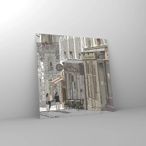 Impression sur verre - Image sur verre - Joie de la ville - 40x40 cm