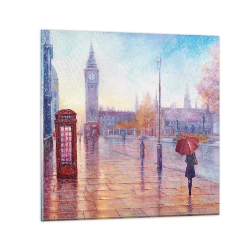 Impression sur verre - Image sur verre - Jour automnal londonien - 60x60 cm