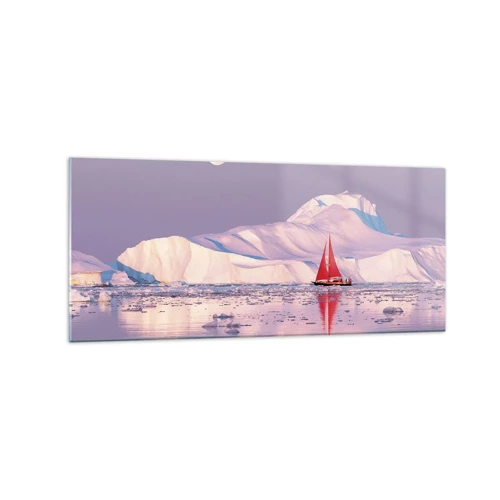 Impression sur verre - Image sur verre - La chaleur de la voile, le froid de la glace - 120x50 cm