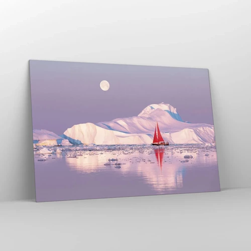 Impression sur verre - Image sur verre - La chaleur de la voile, le froid de la glace - 120x80 cm