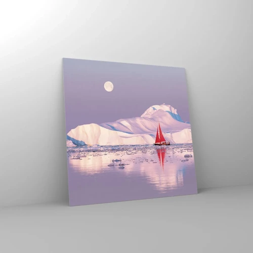 Impression sur verre - Image sur verre - La chaleur de la voile, le froid de la glace - 30x30 cm