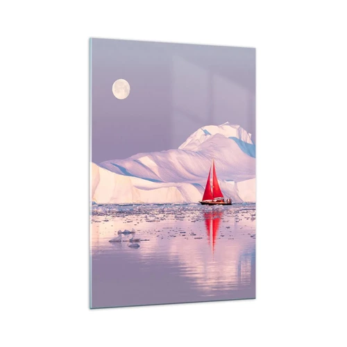 Impression sur verre - Image sur verre - La chaleur de la voile, le froid de la glace - 70x100 cm