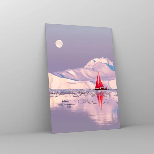 Impression sur verre - Image sur verre - La chaleur de la voile, le froid de la glace - 70x100 cm