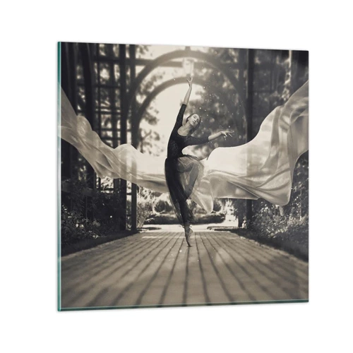 Impression sur verre - Image sur verre - La danse de l'esprit jardin - 40x40 cm