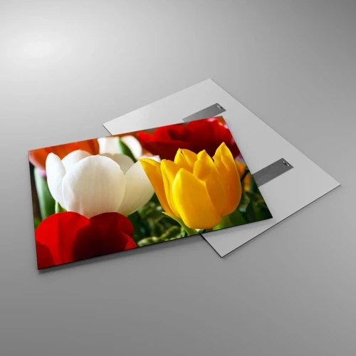 Impression sur verre - Image sur verre - La fièvre des tulipes - 100x70 cm