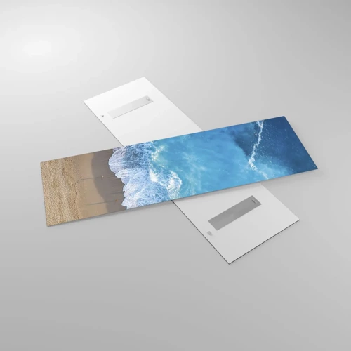 Impression sur verre - Image sur verre - La force du bleu - 160x50 cm