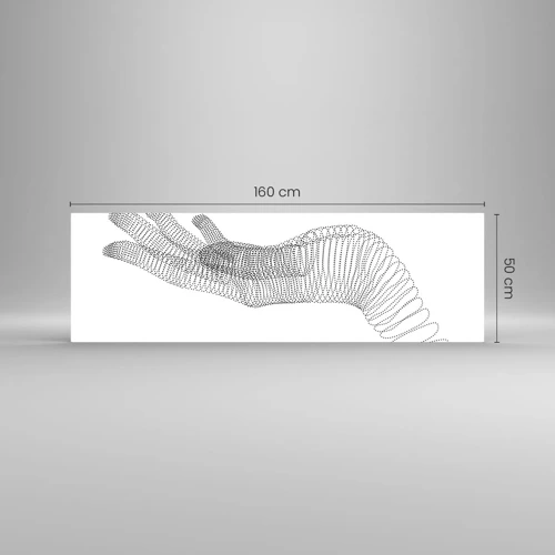 Impression sur verre - Image sur verre - La main ressort - 160x50 cm