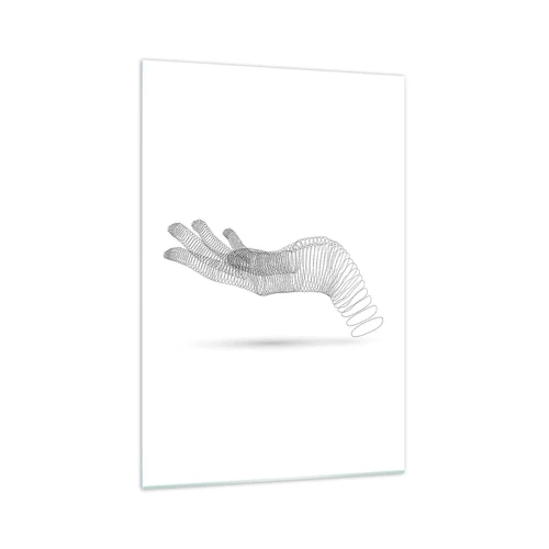 Impression sur verre - Image sur verre - La main ressort - 70x100 cm