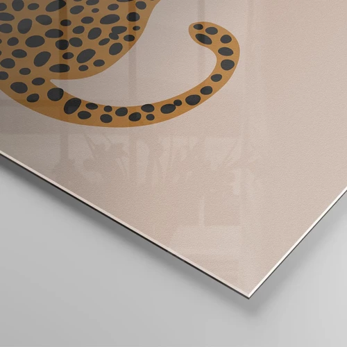 Impression sur verre - Image sur verre - La panthère est un motif à la mode - 120x80 cm