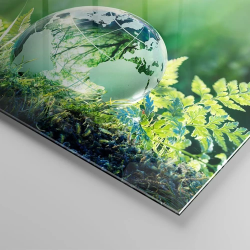 Impression sur verre - Image sur verre - La planette verte - 80x120 cm