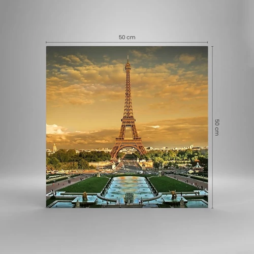Impression sur verre - Image sur verre - La reine de Paris - 50x50 cm