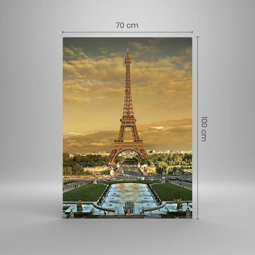 Impression sur verre - Image sur verre - La reine de Paris - 70x100 cm