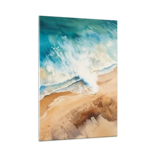 Impression sur verre - Image sur verre - La vague qui revient - 50x70 cm