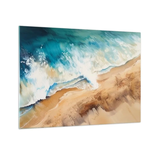 Impression sur verre - Image sur verre - La vague qui revient - 70x50 cm