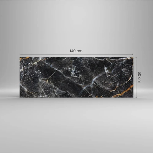Impression sur verre - Image sur verre - La vie intérieure de la pierre - 140x50 cm