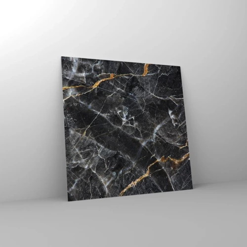 Impression sur verre - Image sur verre - La vie intérieure de la pierre - 70x70 cm
