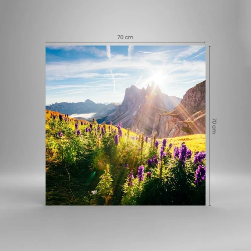 Impression sur verre - Image sur verre - La vie secrète des herbes - 70x70 cm