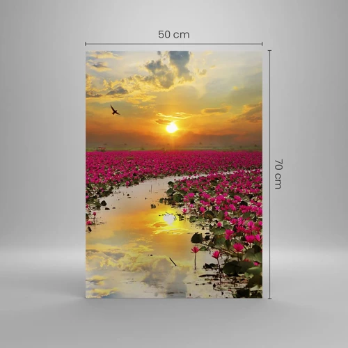 Impression sur verre - Image sur verre - La vie secrète du lac - 50x70 cm