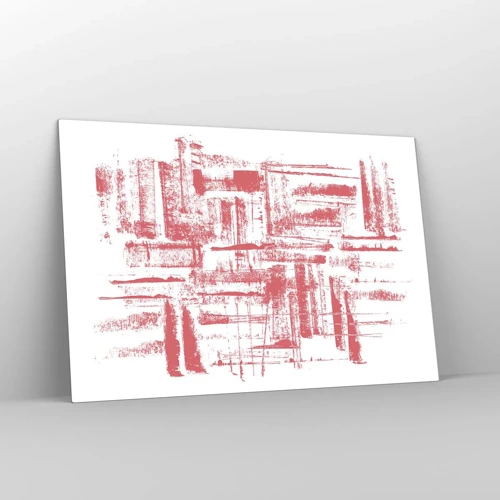 Impression sur verre - Image sur verre - La ville rouge - 120x80 cm