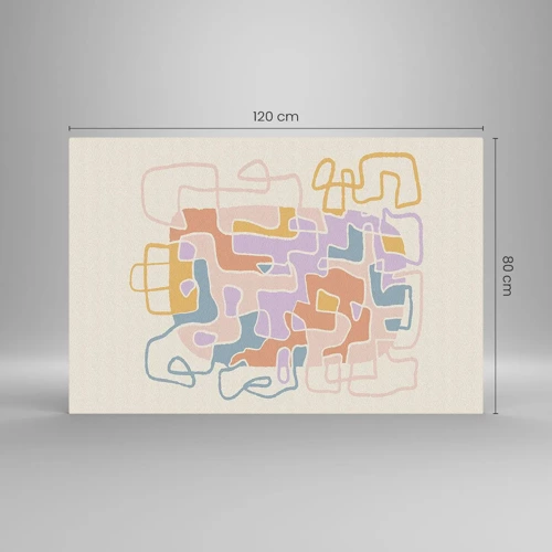 Impression sur verre - Image sur verre - Labyrinthe – une aventure joyeuse - 120x80 cm