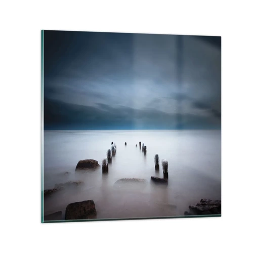 Impression sur verre - Image sur verre - Lac pensif - 70x70 cm