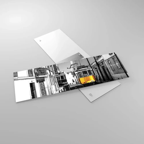 Impression sur verre - Image sur verre - L'âme de Lisbonne - 90x30 cm