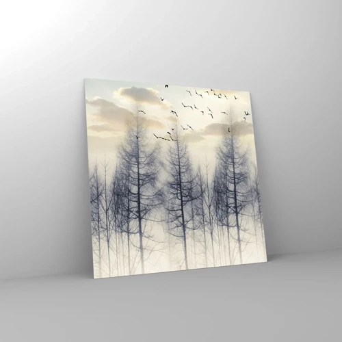 Impression sur verre - Image sur verre - L'âme de la forêt - 60x60 cm