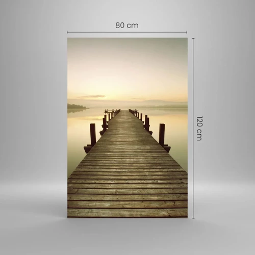 Impression sur verre - Image sur verre - L'aube, les premières lueurs, le jour  - 80x120 cm
