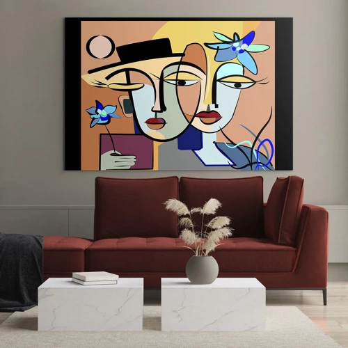 Impression sur verre - Image sur verre - Le Rendez-vous de Picasso - 70x50 cm