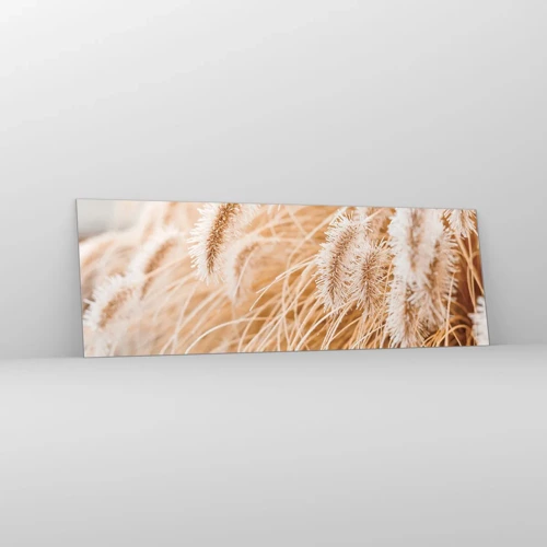 Impression sur verre - Image sur verre - Le bruissement doré de l'herbe - 90x30 cm