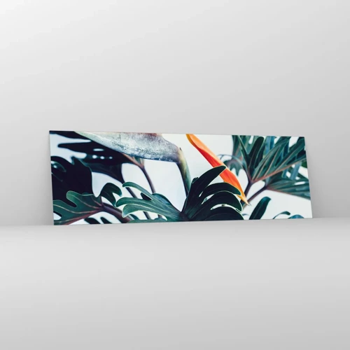 Impression sur verre - Image sur verre - Le buisson oiseaux - 160x50 cm