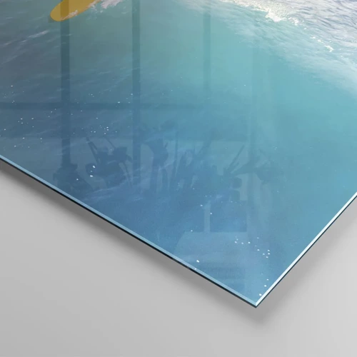 Impression sur verre - Image sur verre - Le cavalier de l'océan - 100x40 cm