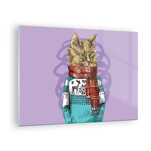 Impression sur verre - Image sur verre - Le chat, pas uniquement dans les chaussures - 70x50 cm