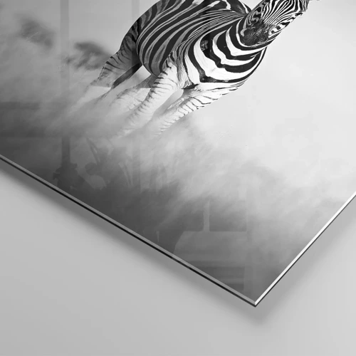 Impression sur verre - Image sur verre - Le monde est bel et bien noir et blanc - 120x50 cm