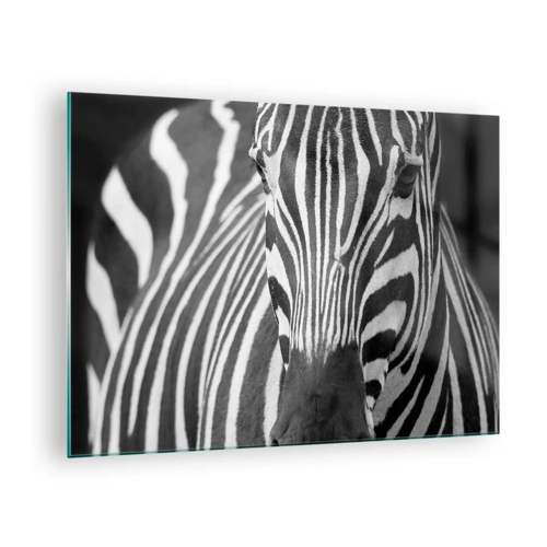 Impression sur verre - Image sur verre - Le monde est noir et blanc - 70x50 cm