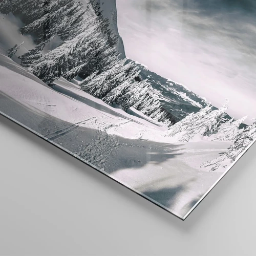 Impression sur verre - Image sur verre - Le pays de la neige et de la glace - 120x80 cm