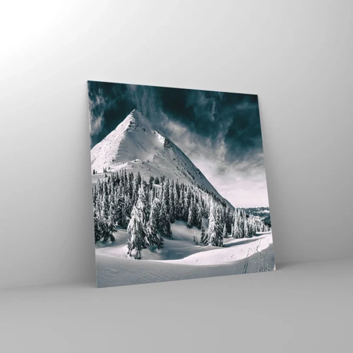 Impression sur verre - Image sur verre - Le pays de la neige et de la glace - 60x60 cm