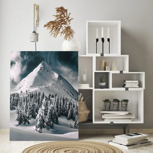 Impression sur verre - Image sur verre - Le pays de la neige et de la glace - 70x100 cm