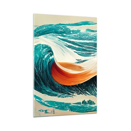 Impression sur verre - Image sur verre - Le rêve d'un surfeur - 70x100 cm
