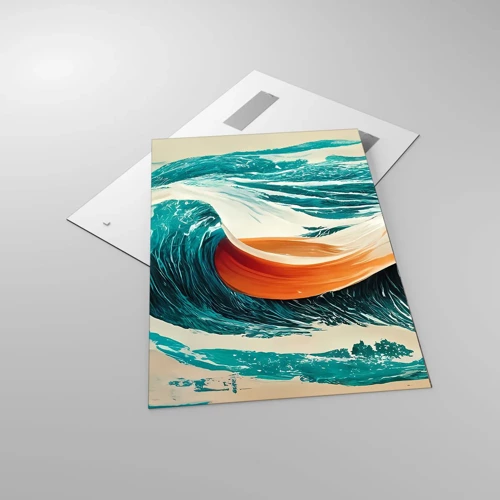 Impression sur verre - Image sur verre - Le rêve d'un surfeur - 70x100 cm