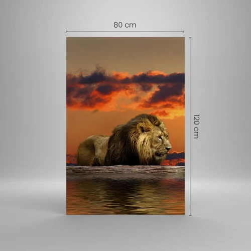 Impression sur verre - Image sur verre - Le roi de la nature - 80x120 cm