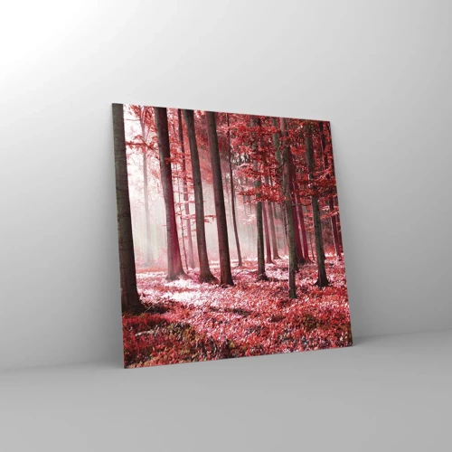 Impression sur verre - Image sur verre - Le rouge est tout aussi beau - 30x30 cm