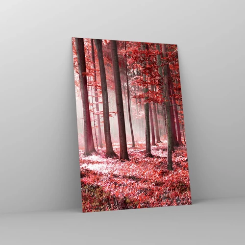 Impression sur verre - Image sur verre - Le rouge est tout aussi beau - 70x100 cm