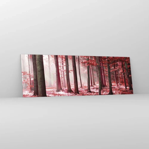 Impression sur verre - Image sur verre - Le rouge est tout aussi beau - 90x30 cm