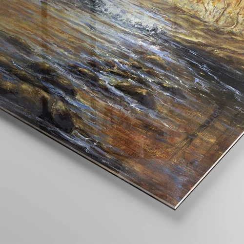 Impression sur verre - Image sur verre - Le ruisseau d'or - 100x40 cm