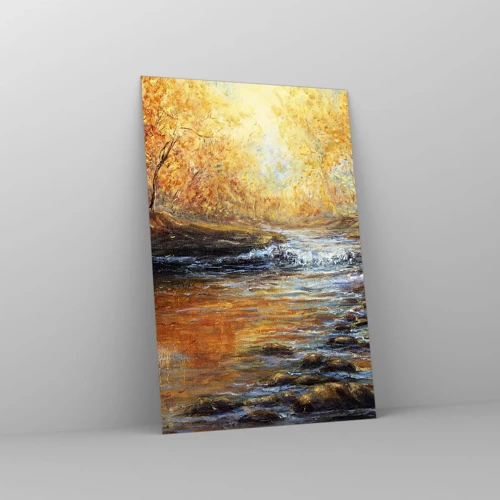 Impression sur verre - Image sur verre - Le ruisseau d'or - 80x120 cm