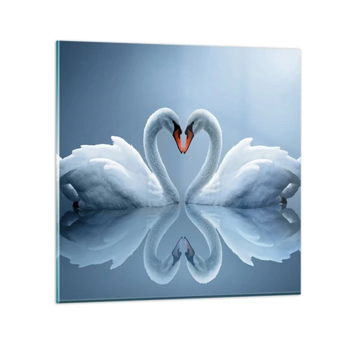 Impression sur verre - Image sur verre - Le temps de l'amour - 30x30 cm