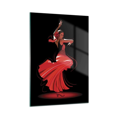 Impression sur verre - Image sur verre - L'esprit fougueux du flamenco - 50x70 cm