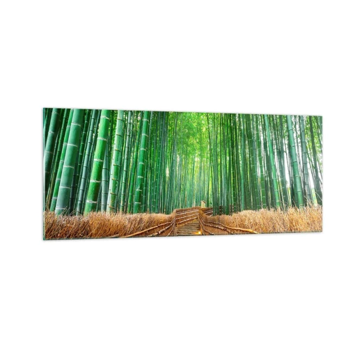 Impression sur verre - Image sur verre - L'essence de la nature asiatique - 100x40 cm